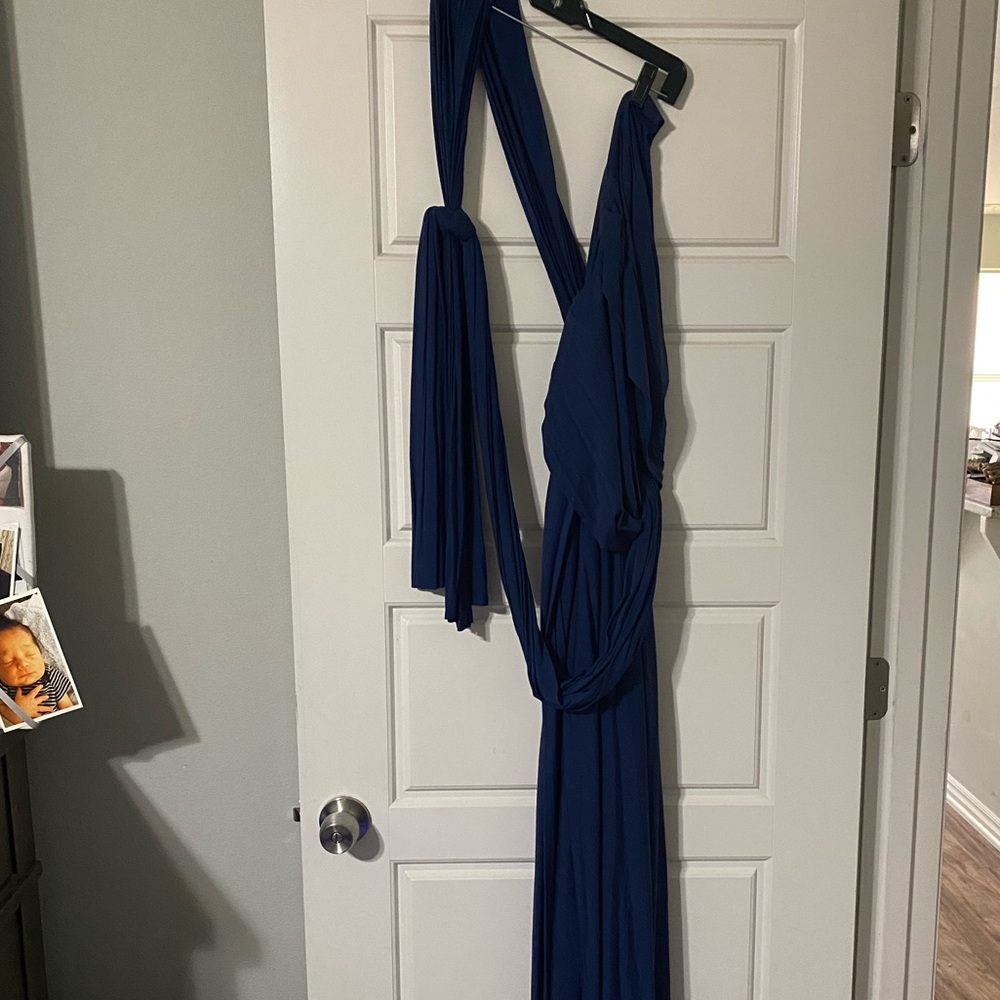 Lulu’s Tricks of the Trade Navy Blue Maxi Dress